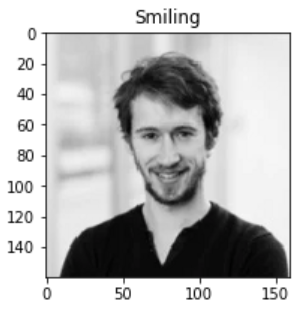 Convolutional neural network identifying smiling